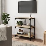  TV ormarić boja hrasta konstruirano drvo i čelik | shoptok.hr