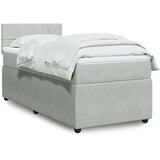 vidaXL box spring krevet s madracem svjetlosivi 90x190 cm baršunasti | shoptok.hr