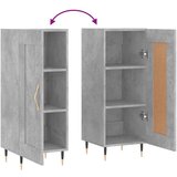  Komoda siva boja betona 34 5x34x90 cm od konstruiranog drva | shoptok.hr