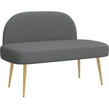  Oblikovana klupa s naslonjačem Tamnosiva 110 x 60 x 76 cm | Eponuda.com