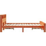  Okvir za krevet s uzglavljem Voštano smeđa 140 x 200 cm | shoptok.hr