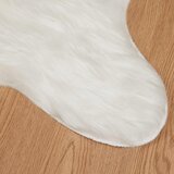  Tepih od umjetne ovčje kože TAFALLA Bijela 50 x 80 cm Poliester | shoptok.hr