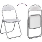  Zložljiva stolica 2 pcs Bela in siva 48 x 43,5 x 81 cm, (5000296798) | Shoptok.si