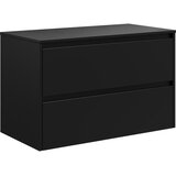  Kupatilski ormarić TRONDHEIM za umivaonik 90 cm — crni | Eponuda.com