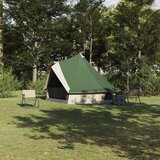 vidaXL Družinski šotor Tipi Zelen 8-osebni Vodoodporen | Shoptok.si