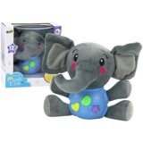  Interaktivni plišani slonić 19 cm - sivo/plavi | shoptok.hr