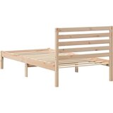  Krevetna konstrukcija Smeđa 90 x 200 cm Čvrsto borovo drvo | shoptok.hr
