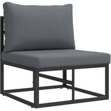  Sjedeća garnitura za vrt 4 pcs Crna Metal | shoptok.hr