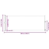  Uvlačiva bočna tenda za terasu 180 x 500 cm smeđa | shoptok.hr