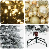  Umjetno božićno drvce s kuglicom 240 cm 300 LED lampica | shoptok.hr