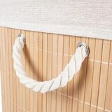Vilde bambus košara za rublje 90 L s 2 odjeljka i poklopcem – bež | shoptok.hr