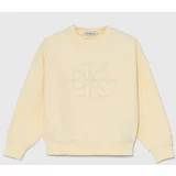 Calvin Klein Jeans Otroški pulover rumena barva, IB0IB02281