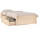 Maison Chic Posteljni okvir - Enojna postelja - Postelja za odrasle s predali 75x190 cm-J14923, (21767585) | Shoptok.si