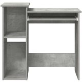  Radni stol s policama siva boja betona 84x40x78 cm drveni | shoptok.hr