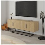 Marckeric TV komoda u dekoru hrasta u prirodnoj boji 140x55 cm Titan – | shoptok.hr