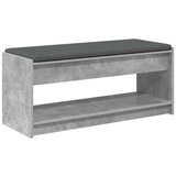  Klupa za hodnik s jastukom Betonski sivi 100 x 38 x 46 cm | shoptok.hr
