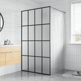 Pregrada za tuširanje od mutnog kaljenog stakla 100 x 195 cm | shoptok.hr