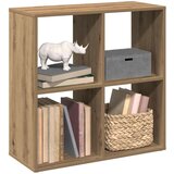 vidaXL Pregrada s knjižno omaro artisan hrast 69,5x29x69,5 cm inž. les | Shoptok.si