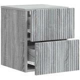  Stenski nočni omarici s predalom Siva Sonoma 33 x 34,5 x 40 cm, (5000209762) | Shoptok.si