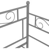  Za krevet na razvlačenje sivi metalni 90 x 200 cm | shoptok.hr