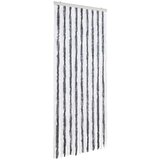 Furnova Zavesa proti mrčesu iz šenilje 56x185 cm siva in bela, (21917872) | Shoptok.si