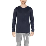 Jack & Jones Puloverji Jjeleo Knit Crew Neck Noos 12174001 Modra