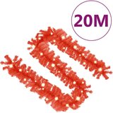 vidaXL božična girlanda z LED lučkami 20 m rdeča | Shoptok.si