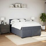  Krevet s oprugama i madracem tamnosivi 160x200 cm baršunasti | shoptok.hr