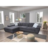 XORA SEDEŽNA GARNITURA, velur siva | Shoptok.si
