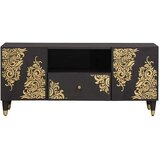 TV ormar s ladicama Crna 105 x 33 x 46 cm Čvrsto drvo manga | shoptok.hr