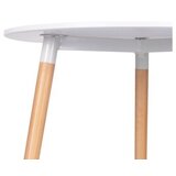 BOLZZ trpezarijski sto Verona, Okrugli, 80cm, Beli | ePonuda.com