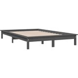  Za krevet sivi 140x190 cm od masivnog drva | shoptok.hr