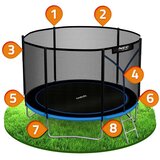 Neo-Sport vrtni trampolin 312 cm (10 ft) s vanjskom mrežom i ljestvama | shoptok.hr