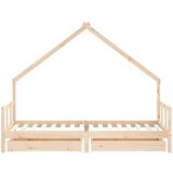  Okvir za dječji krevet s ladicama 90x200 cm od masivne borovine | shoptok.hr