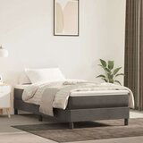 Box spring krevet s madracem tamnosivi 90x190 cm baršunasti Cijene