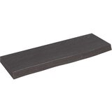  Polica tamnosiva 60 x 20 x 4 cm od obrađene hrastovine | shoptok.hr