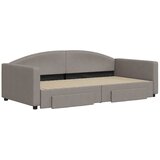  Dnevni krevet na razvlačenje smeđesivi 100 x 200 cm od tkanine | shoptok.hr