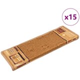  Samoljepljivi otirači za stepenice 15 kom 65x21x4 cm bež | shoptok.hr