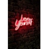 WALLXPERT dekorativna plastična led rasveta love yourself red | ePonuda.com