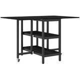  Jedilna miza 122 x 80 x 76,5 cm Inženirski les Črni hrast, (5000268632) | Shoptok.si
