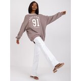 FANCY Sweatshirt-FA-BL-7650.40-dark beige | Shoptok.si
