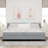  Krevet s opruga kutije Svijetlo siva 200 x 200 cm tkanina | shoptok.hr