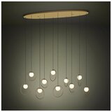 Eglo 390347 - led prigušiva luster na sajli portocolom 10xLED/3W/230V zlatna | Eponuda.com