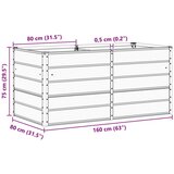  Cvetlično korito Antracit 160 x 80 x 75 cm Jeklo, (5000207335) | Shoptok.si