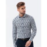 Ombre Moška srajca V1/V1whitenavyK633_120750 | Shoptok.si