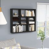  Polica crna 90 x 16 x 78 cm od iverice | shoptok.hr