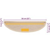 vidaXL Samolepilne preproge za stopnice sisal 30 kos 56x17x3 cm berber | Shoptok.si