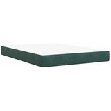  Krevet od pjene s madracem i LED-om Tamnozelena 160 x 200 cm - Tamnozelena 160 x 200 cm Dizajn s rombovima | shoptok.hr