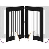  Vrata za pse s postoljem 2 pcs Crni hrast 60 x 80 cm | Eponuda.ba