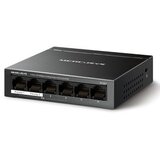 Switch Mercusys MS106LP Mercusys MS106LP 6-portni 10/100 Mbps Desktop prekidač sa 4-porta PoE+, kompatibilan sa 802.3af/at PD-ovima, 40 W PoE napajan | Eponuda.ba